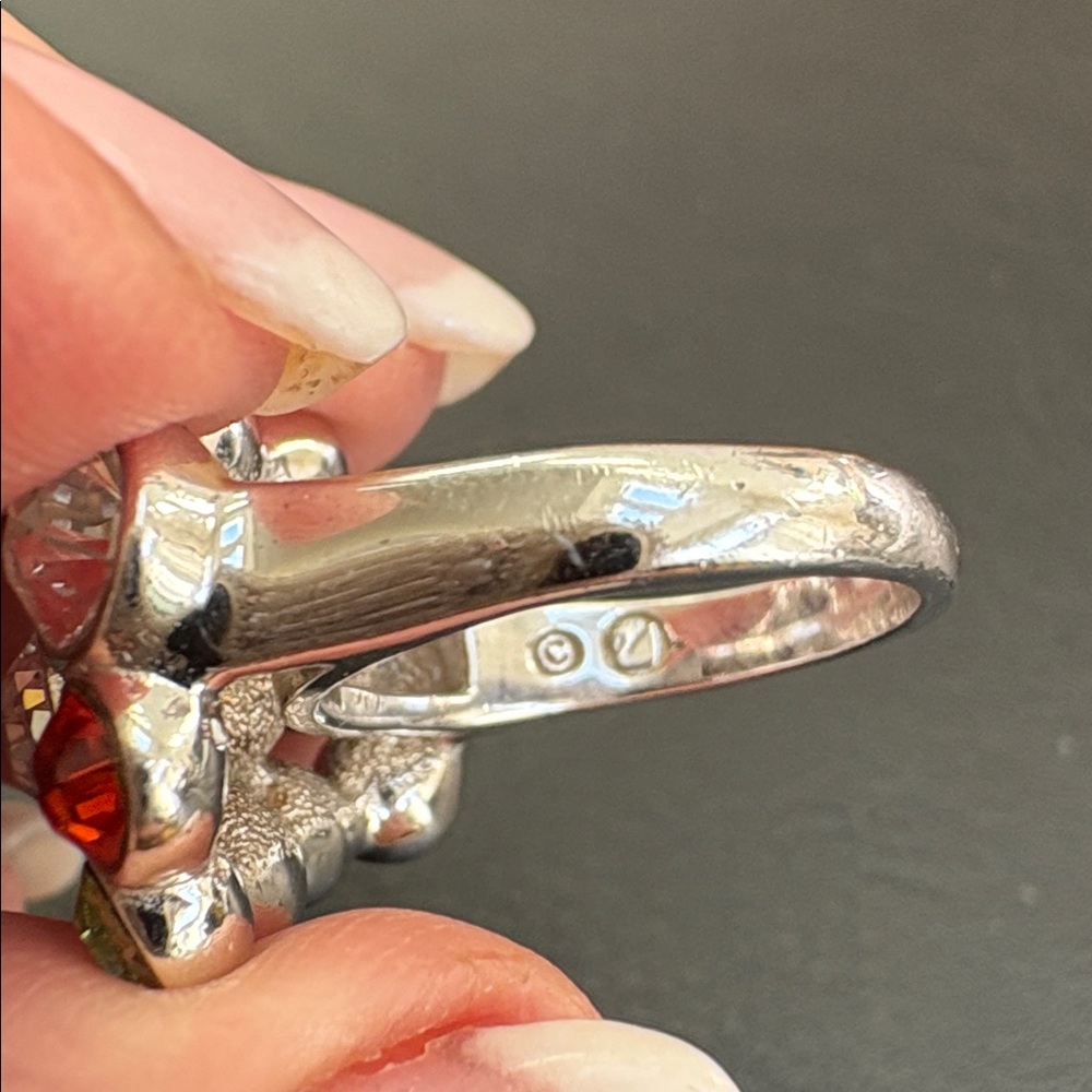 Multicolor Crystal Cluster Ring - image 5